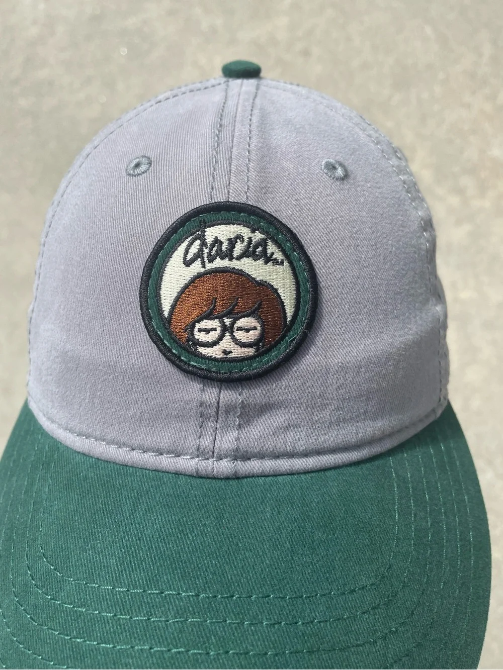 Daria MTV Iconic Animated Series 2017 Viacom Strapback Gray Green Hat